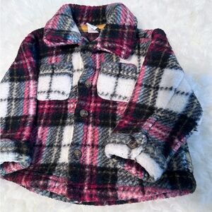 Unisex Old Navy Thick Fall Baby Jacket Sherpa Shacket | Size 6-12m